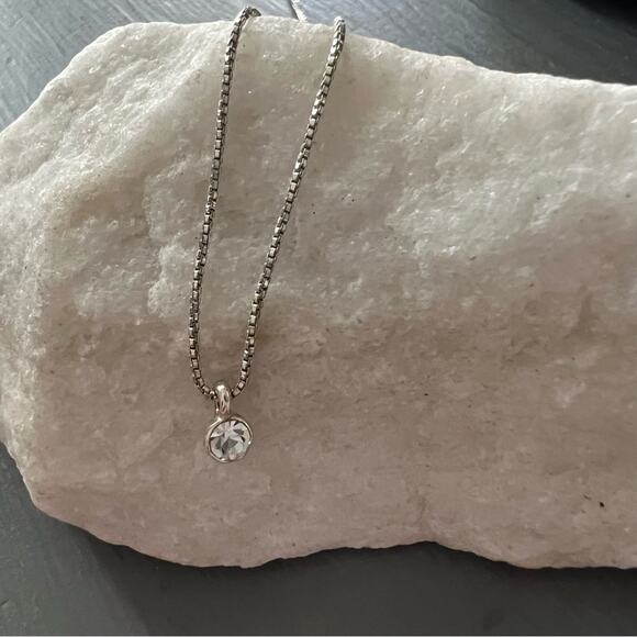 Pilgrim Silver Tone Tiny Pendant Necklace - Picture 10 of 10